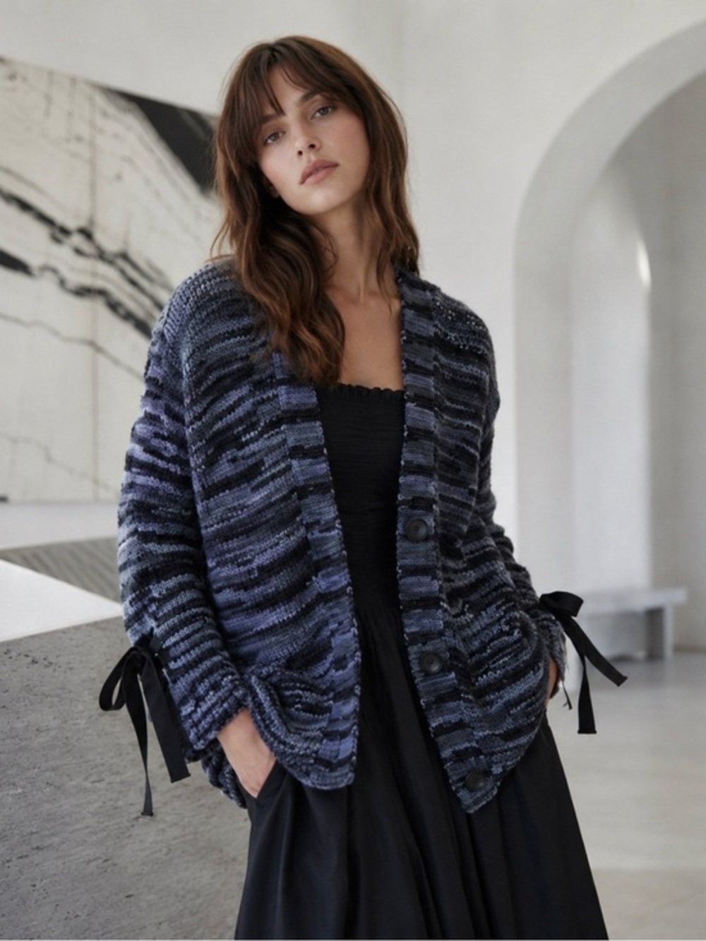 GILMAR crocheted made in Italy cardigan